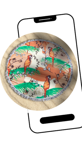 Serviette de plage ronde